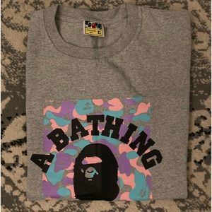 Bape grey tee